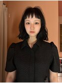 レイヤー前髪