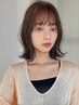 《美髪ストレート》カット＋クオラインストレート（部分）￥9000