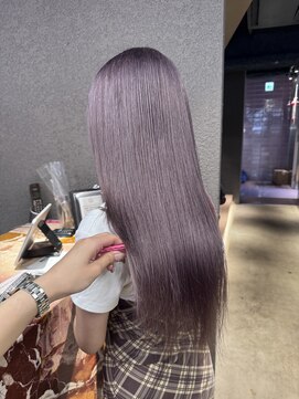 ペレ 栄店(PELE) ホワイトグレージュ/デジタルパーマ/チェリーブラウン/栄