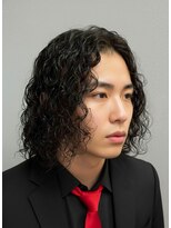 ジェットブラックキューサンロク(JET BLACK 936)&nbsp;マンバンパーマ　　ブラックヴォルテックス