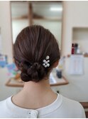 アップスタイル☆シニヨンヘア