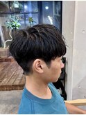 フェザー/サーフカール/センターパート/波巻きツイスパ