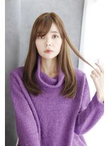 シャンティ 目白(SHANTi) ロング_透け感ベージュのナチュラルストレート