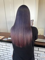 ラフ バイ マグ 南松本(R.A.F. by Mag)&nbsp;冬のモテ髪◎ラベンダーピンクグラデーションカラーロングヘア