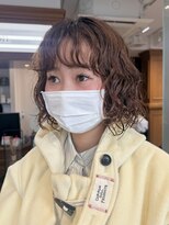 ロンドアンメゾン 原宿(Lond un Maison.)&nbsp;オリーブグレー/韓国風巻き/レイヤーカット/くすみベージュ/原宿