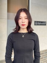 アフロディーテ(Aphrodite)&nbsp;大人ワインレッド/外ハネくびれボブ