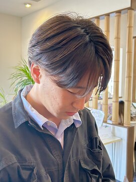 ディッセンバー 伊勢崎(December) メンズショート/センターパート/パーマ/ニュアンスパーマ