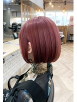 イロ ジェイアール JR奈良店(IRO) ピオニーピンクボブ/ぷっつり内巻きボブ/ダブルカラー