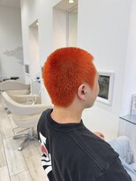 ロンド ラマ 岐阜(Lond bla-ma)&nbsp;ボウズ×オレンジカラーカットLond伊藤メンズ】