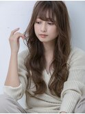 ミルクティーブロンド/デジタルパーマ/ダークブルー[池袋]