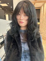ケーツー あべのキューズモ-ル店(K-two) パーマスタイル*セミロングヘア*フェイスレイヤー*顔周りカット