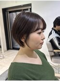 丸みショート/耳掛けショート/大人ショート