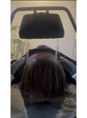 こめかみの硬さに。整えるヘッドスパ