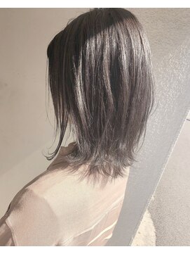 ヘアーアンドアトリエ マール(Hair&Atelier Marl) 【Marl】ハイライト入りグレージュカラーの外ハネボブ♪