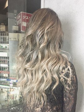 ヘアサロンエムフィス 池袋東口(HAIR SALON M Fe's) 外ハネボブ/アッシユブラウン/ネオウルフ/デザインカラー