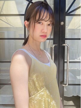 レンク(LENC) グレージュ×ハイライト×タイトスタイル