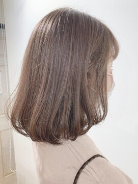 キャンバス バイ ネオリーブ 横浜西口(Canvas by neo.) ロブ×ミルキー透明感ベージュ【miku】