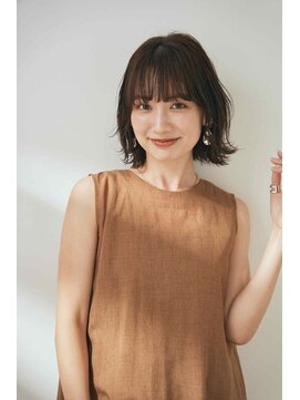 エイチツーオーアヴェダ 渋谷ヒカリエShinQs店 クロードモネH2Oアヴェダ AVEDAカラー×外ハネ大人ボブ【渋谷/渋谷駅】