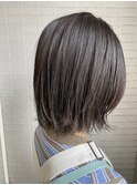 外ハネボブ×アッシュベージュ