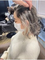 インナーカラー イヤリングカラー 春カラー
