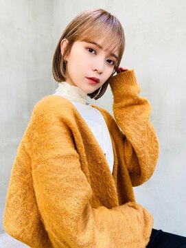 エイミー(Aimee) Aimee町田 ベージュカラー×ワンレンボブ
