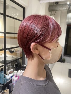 スタジオ ノル(studio noll) 【新宿 studio noll. 】ショート×透明感ピンクベージュ