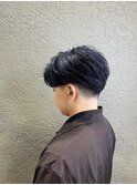 メンズカラー ブルーブラック