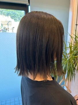 ヘアースペース グリーン(Hair space GReeN) 肩くらい外ハネボブ