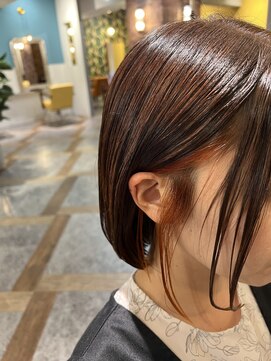 ムーン(moon) #前髪カタログ#インナーグレージュ#ピンクベージュ