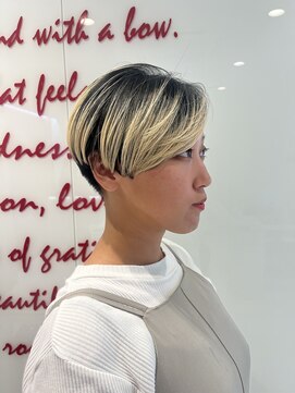 レイバイキングダム(Ley by KINGDOM) KINGDOM横浜/刈り上げショート/アンブレラカラー