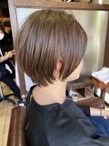 ハピネス クローバー 学園前店(Happiness CLOVER)&nbsp;丸みショート/小顔/顔周りカット/レイヤー/白髪/髪質改善/前髪