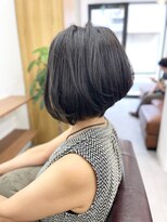 ランプ(Lamp) 【白髪染め可】ボブショート ビフォアー&アフター/白髪ぼかし