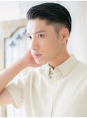 七三オールバックでビジネスも◎ツーブロックスタイルF越谷