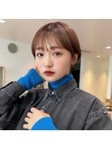 Say.ree ショートボブ ミルクティーアッシュ ぱっつん前髪 学割