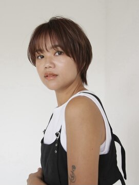 エヌ トーキョー(enu TOKYO) ショートウルフ オレンジブラウン