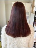 ツヤ髪秋ブラウンカラー×モーヴピンクカラー×草加