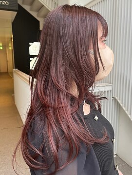 ヘアリゾート粋 リマ 銀座店(lima) 【粋Lima銀座】セミロングレイヤーローズブラウン