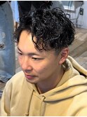 無造作パーマ外国人風パーマハードパーマメンズパーマ