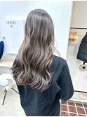 コントラストハイライト/巻き髪スタイル