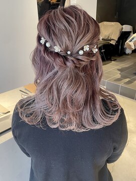 オルチェット(Olu'chette HAIR LIFE) 【深澤】ハーフアップ/ヘアアレンジ/お呼ばれヘア/結婚式ヘア