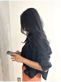 YOKE レイヤーロング艶髪ブルージュブリーチなしダブルカラー