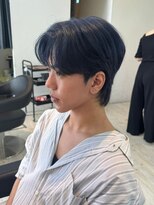 インク サカエ(inq sakae)&nbsp;ショートセンターパート/パープルブラック