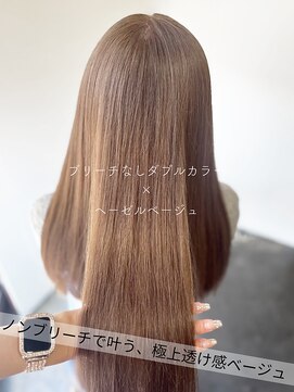 サラジュ 仁川店(SARAJU) 【透明感カラー特化】 ブリーチなし×ヘーゼルベージュ