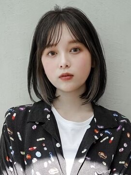 ギークス(GEEKS) 【GEEKS渋谷】伸ばしかけボブ/インナーカラー/グレージュ/透明感