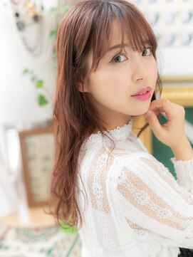 カバーヘア ブリス 大宮西口(COVER HAIR bliss) ★ミルクティーピンク大人かわいいエアリーロング20代30代★1