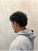 駅南メンズーショート刈り上センターパートスパイキーショート