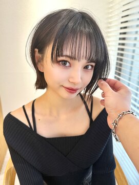 ロンドプロフィール 浦和(Lond profil) イメチェン　ボブ　外ハネボブ　美髪　ホワイトブロンド　韓国