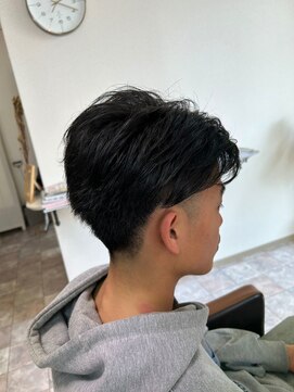 ハロヘアー(halo hair) テーパーフェード