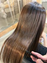 レリル(relile) セミロング×髪ドラ髪質改善縮毛矯正