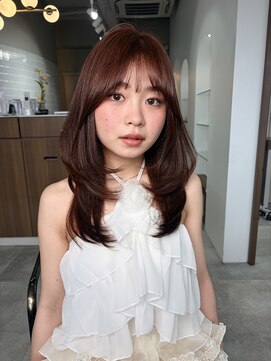 ボタン ハカタ(VOTAN hakata) 【前田七音】暖色ブラウン/チョコレートブラウン/レイヤーカット